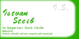 istvan steib business card